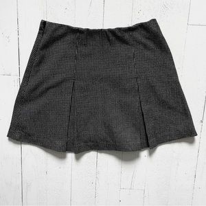 Abercrombie | Pleated Brushed Suiting Mini Skort | Checked | S